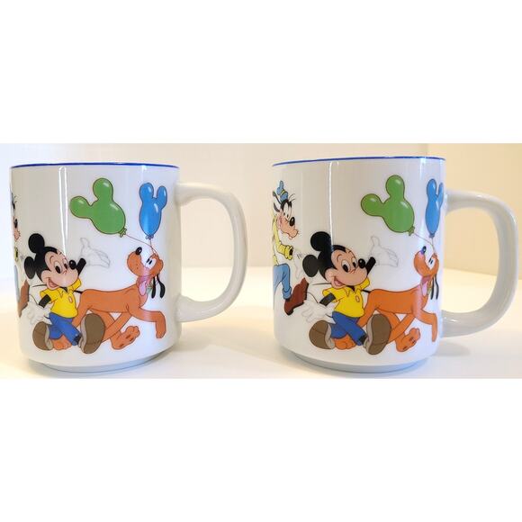 Walt Disney World Lot Mickey Vintage 1980s Mugs Photo Holder Magnet Stickers - Picture 5 of 14